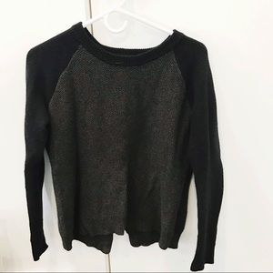 Madewell Colorblock Split Back Sweater